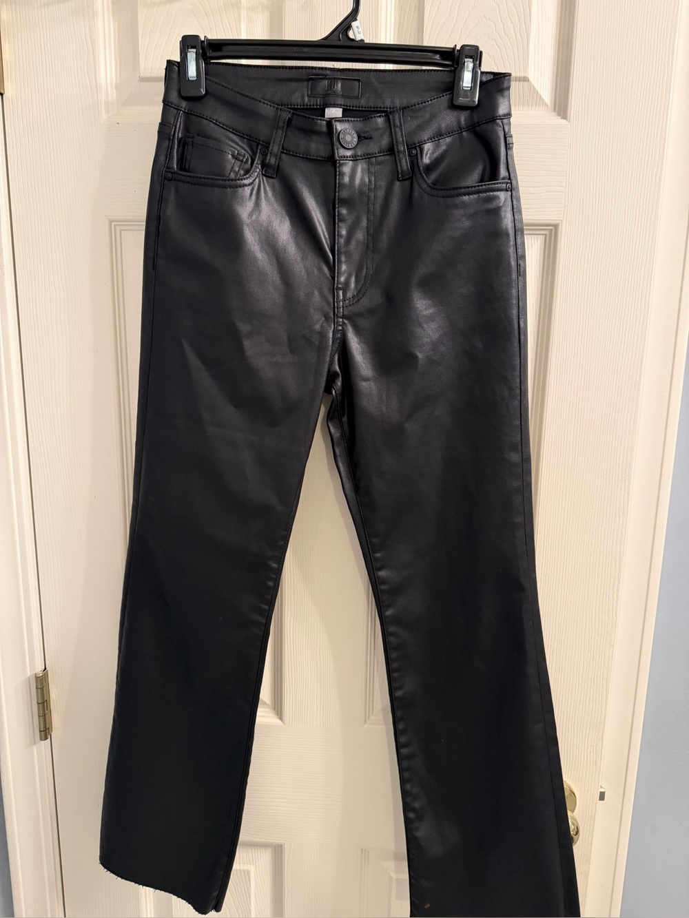 Kut from the Kloth Black Faux Leather Jeans